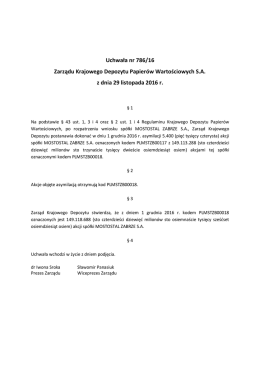 Uchwała Nr 0786-2016