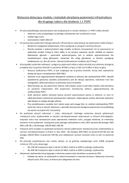 Wytyczne dotyczące modelu i metodyki określania pojemności