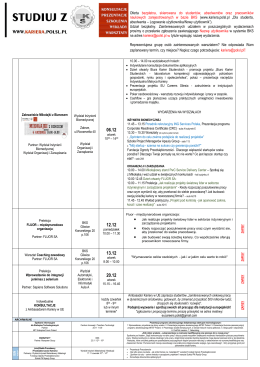 Oferta bezpłatna, skierowana do student&oacute;w, absolwent&oacute;w oraz