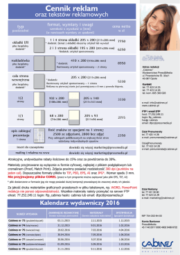 PL 2016 - Cabines