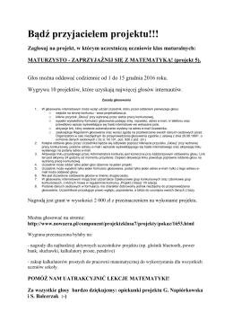 Zasady głosowania
