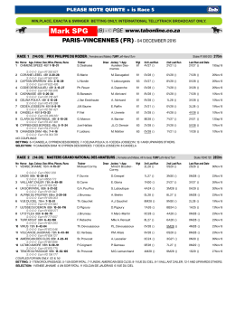 Race Summary