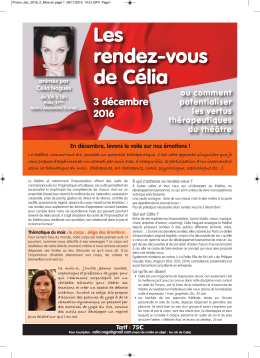 voir le fichier pdf associé - Theatre