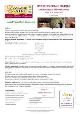 Weekend Beaujolais Janvier 2017 - Bourg-en