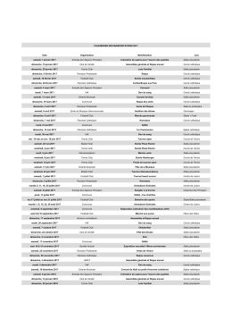 Calendrier des animations 2017 &agrave; Keskastel