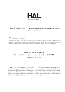 Revue du Projet (2 avril 2015)... - Hal-SHS