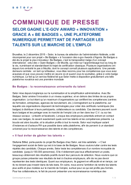 Consultez le communiqu&eacute; de presse complet