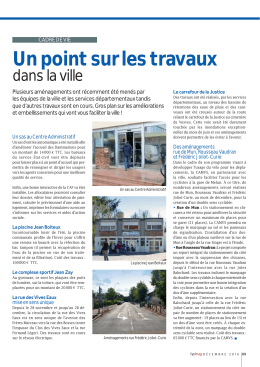 Un point sur le travaux dans la ville - Mairie de Dammarie-Les-Lys