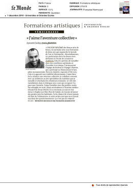 Formations artistiques |