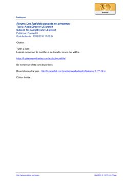 Forum: Les logiciels payants en giveaway