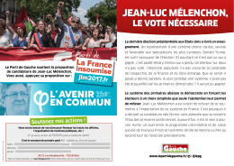 Le tract - Le Parti de Gauche