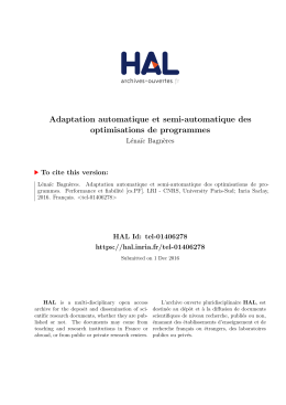 Adaptation automatique et semi... - Tel