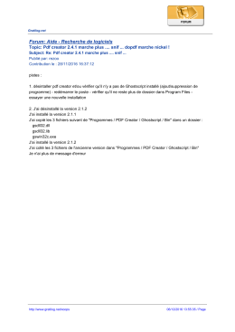 Forum: Aide - Recherche de logiciels