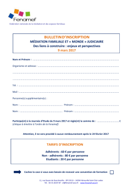 bulletin d`inscription