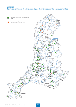 Carte 7C - L`eau dans le bassin Rhône Méditerranée