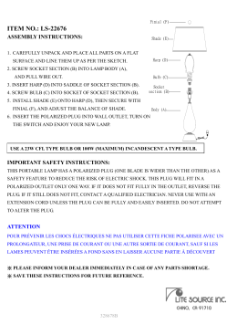 ASSEMBLY INSTRUCTIONS