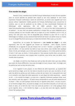 Fran&ccedil;ais Authentique