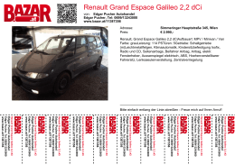 Renault Grand Espace Galileo 2,2 dCi