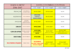 Dates CC - DAEU-A-METZ - 2016-2017