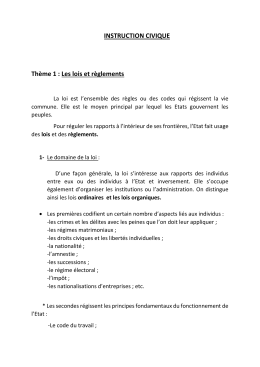 Cours Instruction Civique