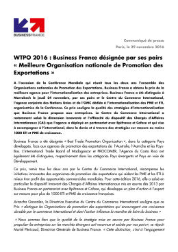 notre communiqu&eacute; de presse