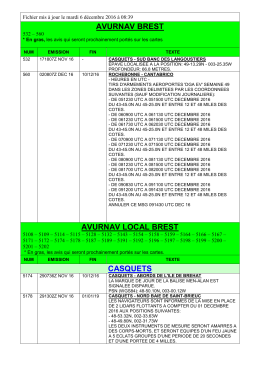 AVURNAV en vigueur le lundi 21 novembre 2016 08h33