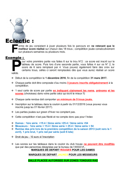 Le réglement