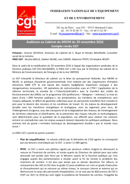convocation c - La CGT Equipement