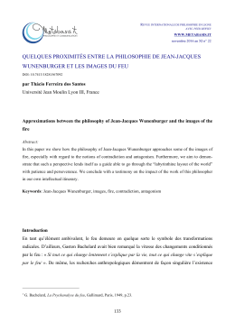 Quelques proximités entre la philosophie de Jean
