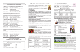 c&eacute;l&eacute;brations de la semaine