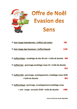 offre de noel
