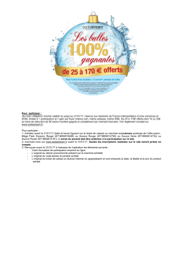 Voir les conditions