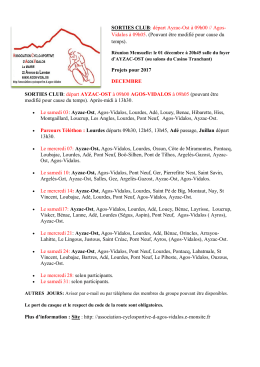 Association Cyclosportive d`Agos-Vidalos : les sorties - Argeles