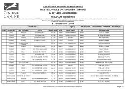Field trial grande quete pour britanniques