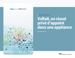 VxRail, un cloud privé d`appoint dans une appliance