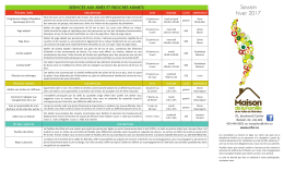 Programmation - Maison de la Famille de la Vallée du Richelieu