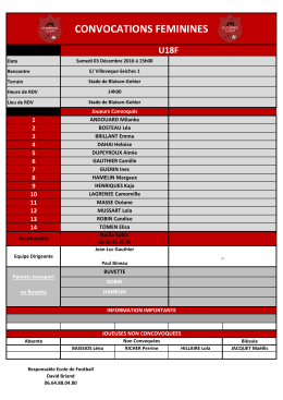 convocations feminines