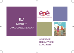 BD Livret d`accompagnement à l`usage des acteurs éducatifs