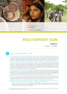 mouvement sun - Scaling Up Nutrition