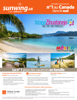Des vacances en famille à Ixtapa