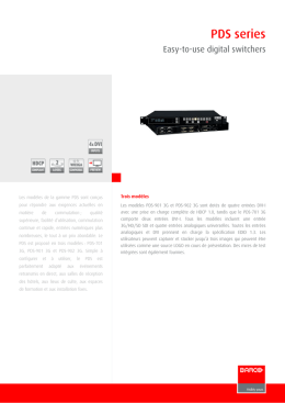 Sp&eacute;cifications techniques