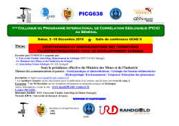 PICG - Universit&eacute; Cheikh Anta Diop de Dakar