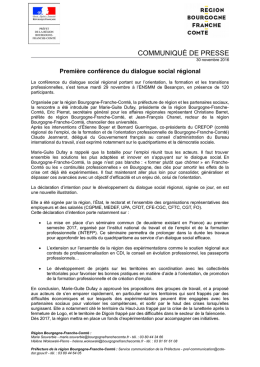 communiqué de presse - Les services de l`État en région