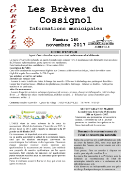 Les Brèves du Cossignol