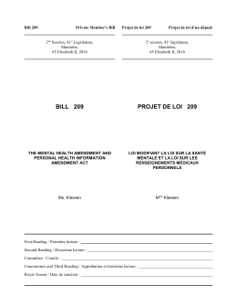 bill 209 projet de loi 209