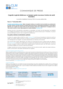 communique de presse