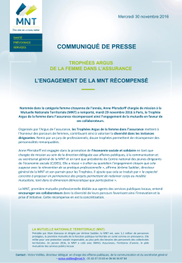 Pour lire le communiqu&eacute; de presse