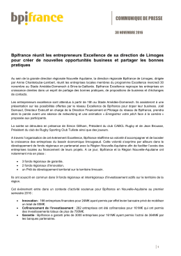 communique de presse