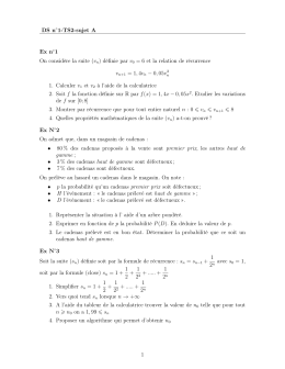 DS n  1-TS2-sujet A Ex n  1 On considère la suite (vn) définie par v 0