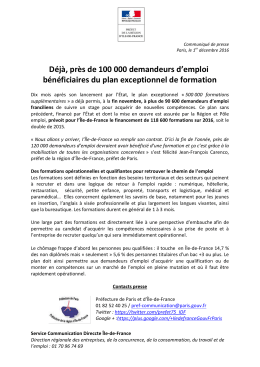 100 000 formations PDF - Les services de l`&Eacute;tat en r&eacute;gion